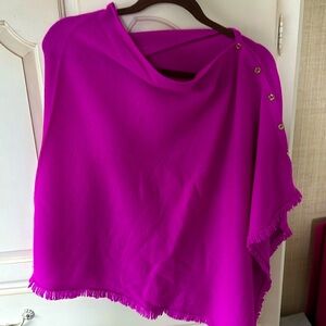 Lilly Pulitzer cashier fringe poncho, one size, nwt